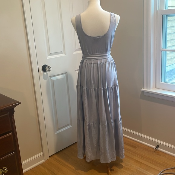 J. Crew Broken-In Jersey Tiered Maxi Dress - Periwinkle - Size Small - Picture 7 of 8